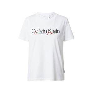 Calvin Klein Tričko 'PRIDE'  šedobiela / čierna / zmiešané farby