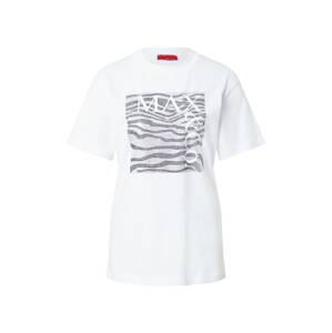 MAX&Co. Shirt 'TEEREX 1'  šedobiela / strieborná / čierna