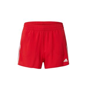 ADIDAS PERFORMANCE Športové nohavice  ohnivo červená / biela