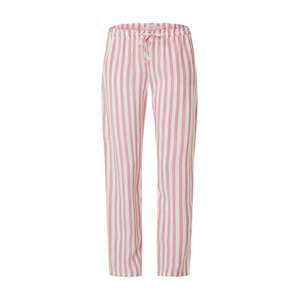 ETAM Pyžamové nohavice 'LESLY'  ružová / biela