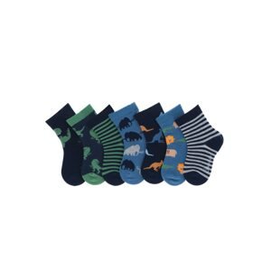 STERNTALER Ponožky 'Wildnis'  námornícka modrá / nebesky modrá / zelená / zmiešané farby