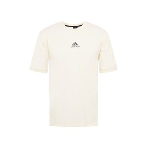 ADIDAS PERFORMANCE Funkčné tričko  biela / šedobiela / čierna