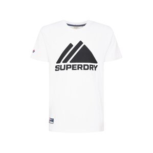 Superdry Tričko  biela / čierna / červená / námornícka modrá