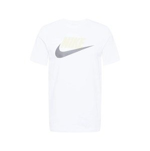 Nike Sportswear Tričko  biela / béžová / sivá