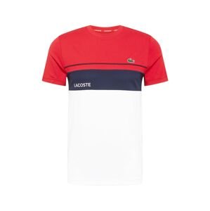 Lacoste Sport Funkčné tričko  biela / červená / tmavomodrá