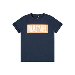 NAME IT Tričko 'Marvel Everett'  biela / lososová / tmavomodrá