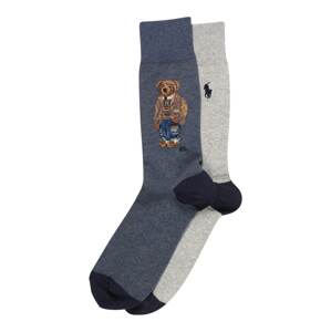 Polo Ralph Lauren Ponožky  sivá melírovaná / modrá melírovaná / hnedá / biela