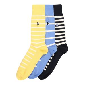 POLO RALPH LAUREN Ponožky  modrá / žltá / čierna / biela