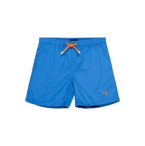 GANT Plavecké šortky  kráľovská modrá / oranžová