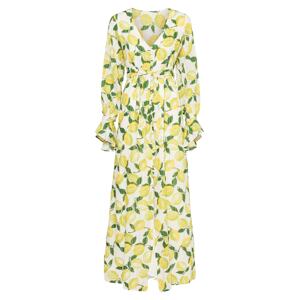 Fabienne Chapot Košeľové šaty 'Outshine The Bride'  biela / žltá / zelená