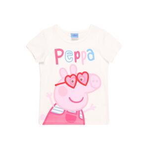 Peppa Pig Tričko  biela / zmiešané farby