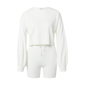 Missguided Set: Shorts und Pullover  prírodná biela