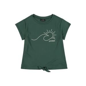 PROTEST Sportshirt 'TIFFANY'  biela / smaragdová