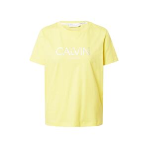 Calvin Klein Tričko  žltá / strieborná / biela