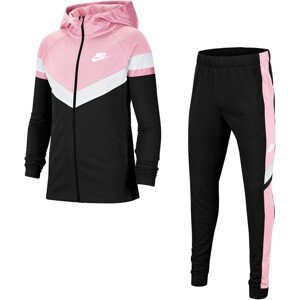 Nike Sportswear Joggingová súprava  biela / čierna / svetloružová