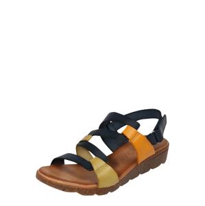COSMOS COMFORT Remienkové sandále  tmavomodrá / oranžová / trstinová