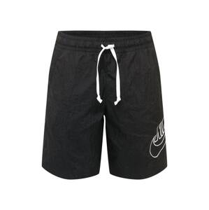 Nike Sportswear Nohavice 'Alumni'  čierna / biela
