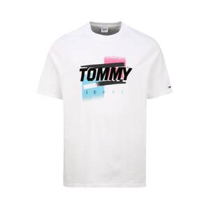 Tommy Jeans Plus Tričko  biela / čierna / ružová / modrá