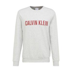 Calvin Klein Underwear Mikina 'Intense Power'  svetlosivá / červená