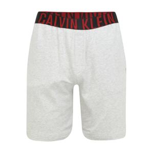 Calvin Klein Underwear Nohavice  sivá melírovaná / čierna / červená