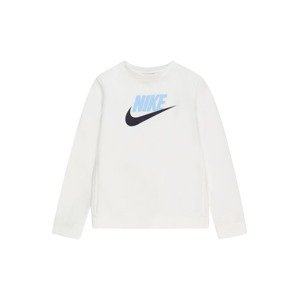 Nike Sportswear Mikina  biela / modrá / čierna