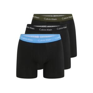 Calvin Klein Underwear Boxerky  čierna / svetlomodrá / olivová / biela