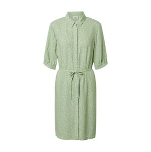 Another Label Košeľové šaty 'Sagine'  pastelovo zelená / biela