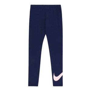 Nike Sportswear Legíny 'Favorites'  tmavomodrá / ružová