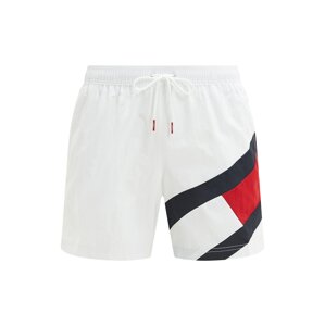 Tommy Hilfiger Underwear Plavecké šortky  biela / námornícka modrá / ohnivo červená
