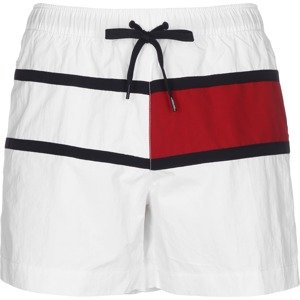 TOMMY HILFIGER Plavecké šortky  biela / červená / ultramarínová