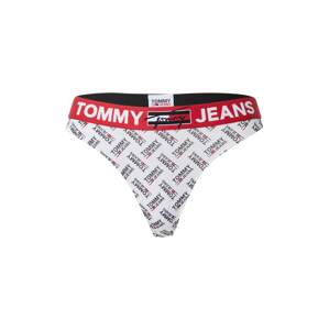 Tommy Hilfiger Underwear Tangá  biela / čierna / svetločervená