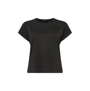 Vero Moda Curve Tričko 'ELLEN'  čierna / čierna melírovaná