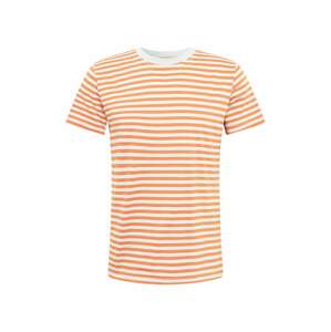 DEDICATED. Tričko 'Stockholm Stripes'  oranžová / biela