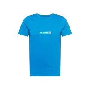 COLUMBIA Funkčné tričko  neónovo modrá / sivá / tyrkysová