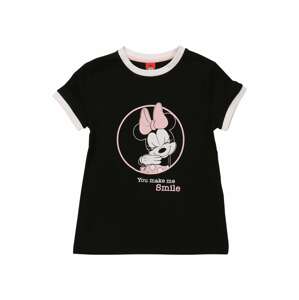 OVS T-Shirt 'MINNIE'  čierna / biela / ružová