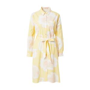 LIEBLINGSSTÜCK Košeľové šaty 'Rafaela'  žltá / biela / ružová