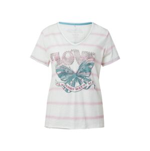 LIEBLINGSSTÜCK T-Shirt 'Maila'  ružová / biela / nefritová