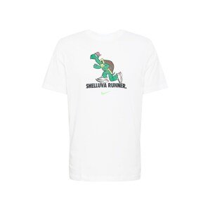 NIKE Funkčné tričko 'Tortoise'  biela / limetová / ružová / brokátová
