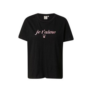OVS Shirt 'SAN VALENTINO'  čierna / ružová
