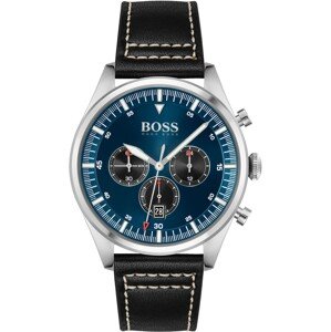 BOSS Casual Analógové hodinky 'Pioneer'  čierna / sivá / námornícka modrá / biela