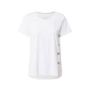 NIKE Funkčné tričko 'Miler'  biela / sivá