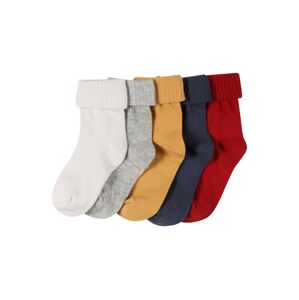 OVS Ponožky  biela / sivá melírovaná / zlatá žltá / námornícka modrá / karmínovo červená