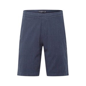 Abercrombie & Fitch Chino nohavice  námornícka modrá / biela