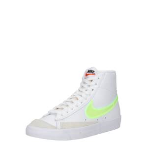 Nike Sportswear Členkové tenisky 'Blazer Mid 77'  biela / neónovo zelená