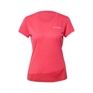 VAUDE Funkčné tričko 'Sveit'  červená / brusnicová / biela