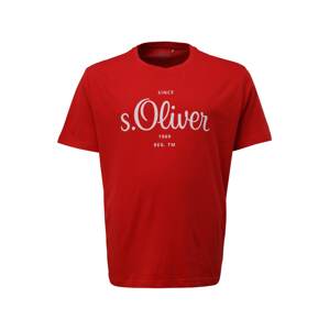 s.Oliver Red Label Big & Tall Tričko  červená / biela