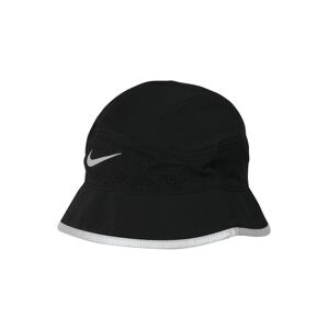 NIKE Športový klobúk  čierna / strieborná