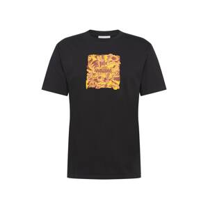 WAWWA Shirt 'Jungle'  čierna / žltá / staroružová / pastelovo červená
