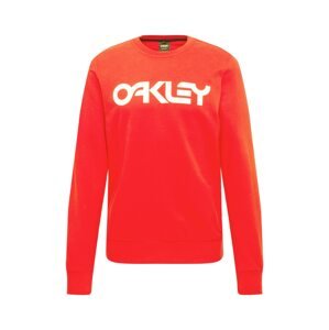 OAKLEY Sweatshirt 'B1B CREW'  červená / biela