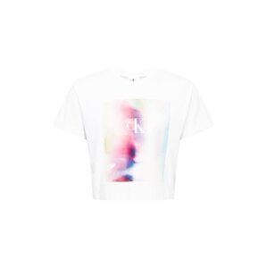 Calvin Klein Jeans Tričko 'PRIDE'  biela / ružová / kráľovská modrá / svetlomodrá